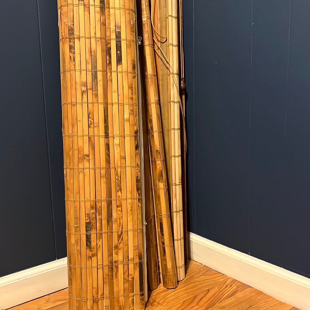 Bamboo curtains in very good condition. I have 3 if anyone is interested.